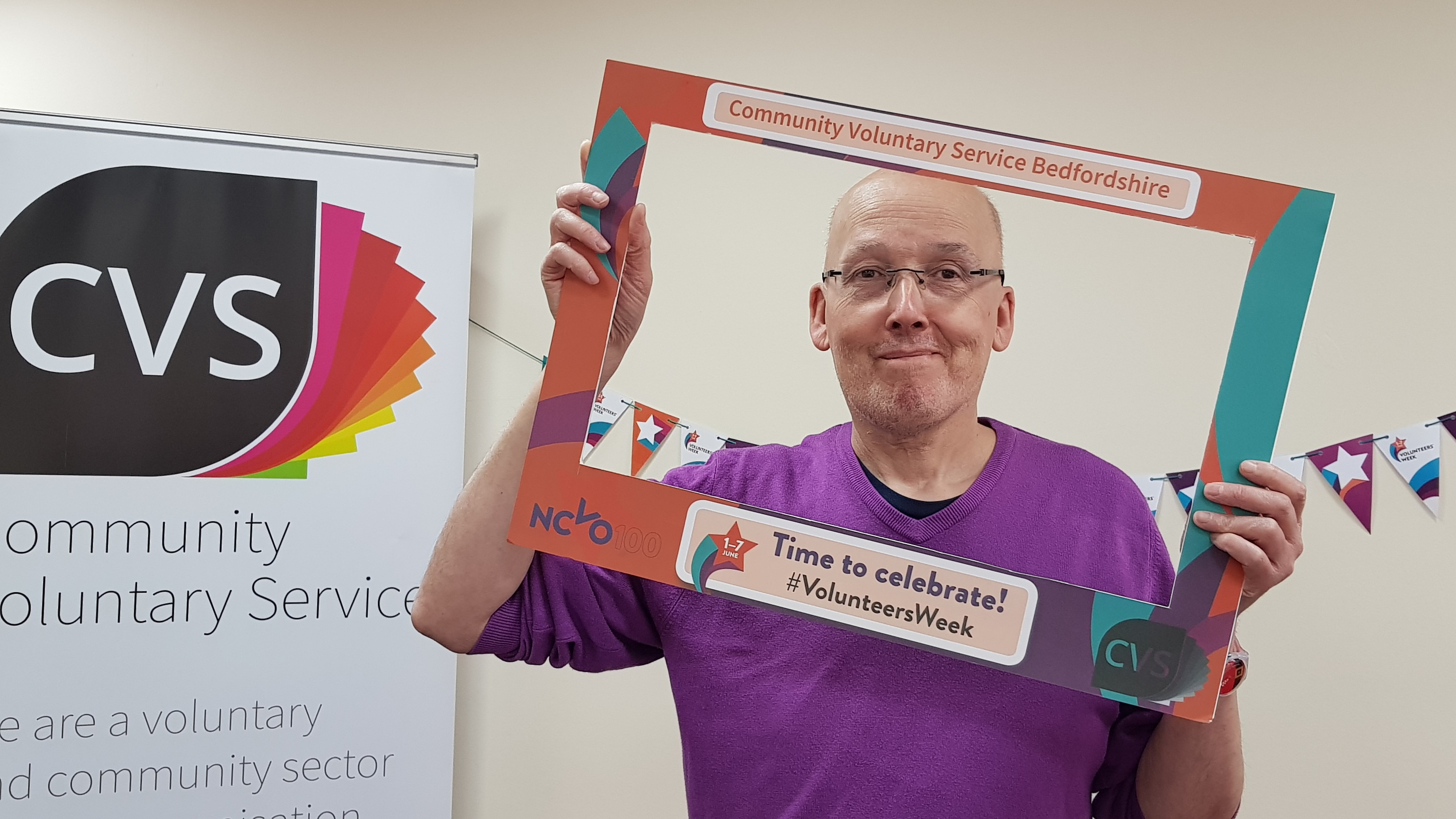 Mark in our CVS selfie frame for volunteers week